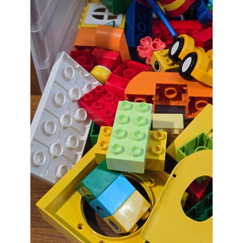 LEGO Duplo Bulk Lot Assorted Bricks Vehicles Figures Multicolor Building Blocks